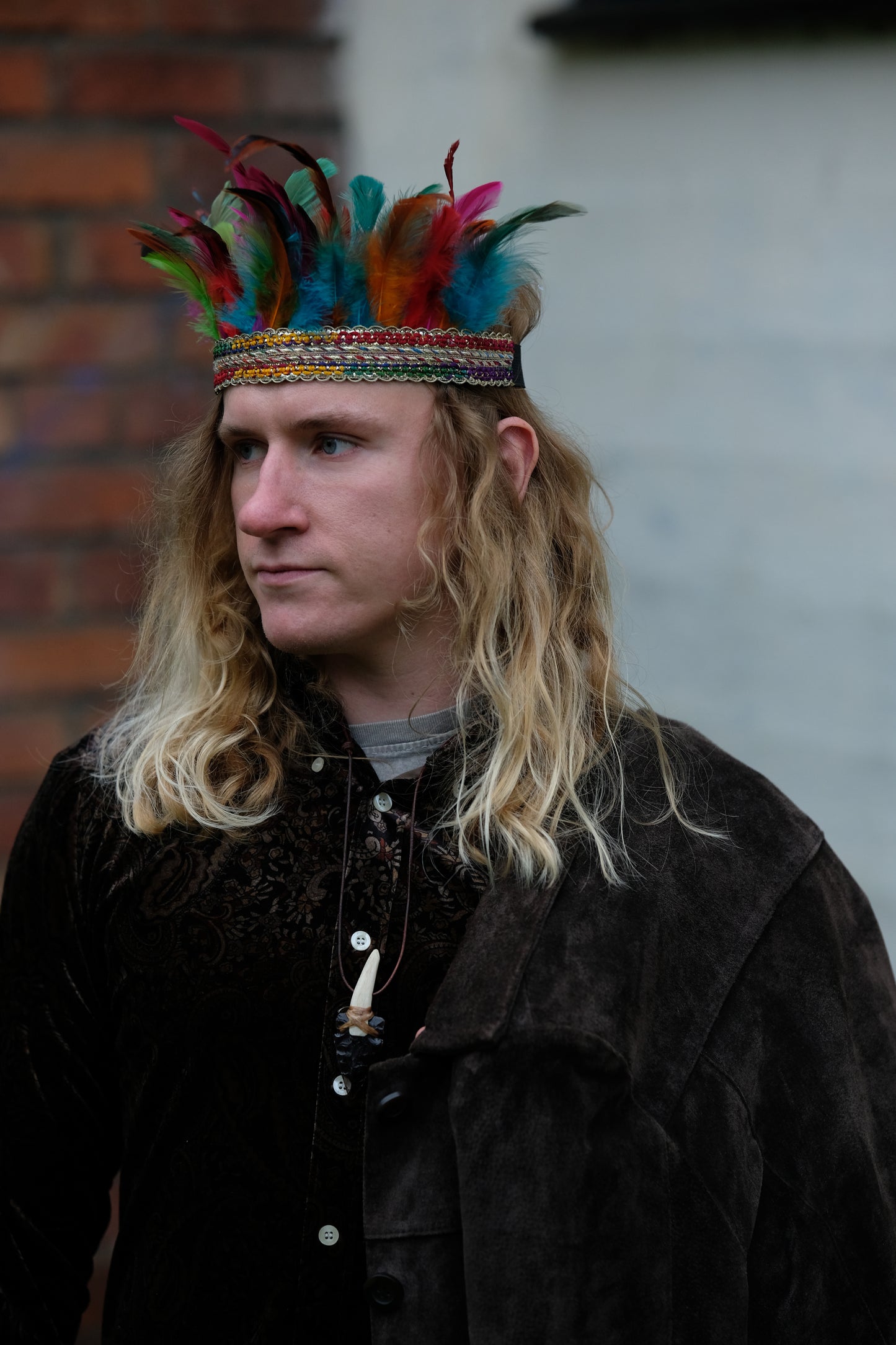 Rainbow Feather Crown