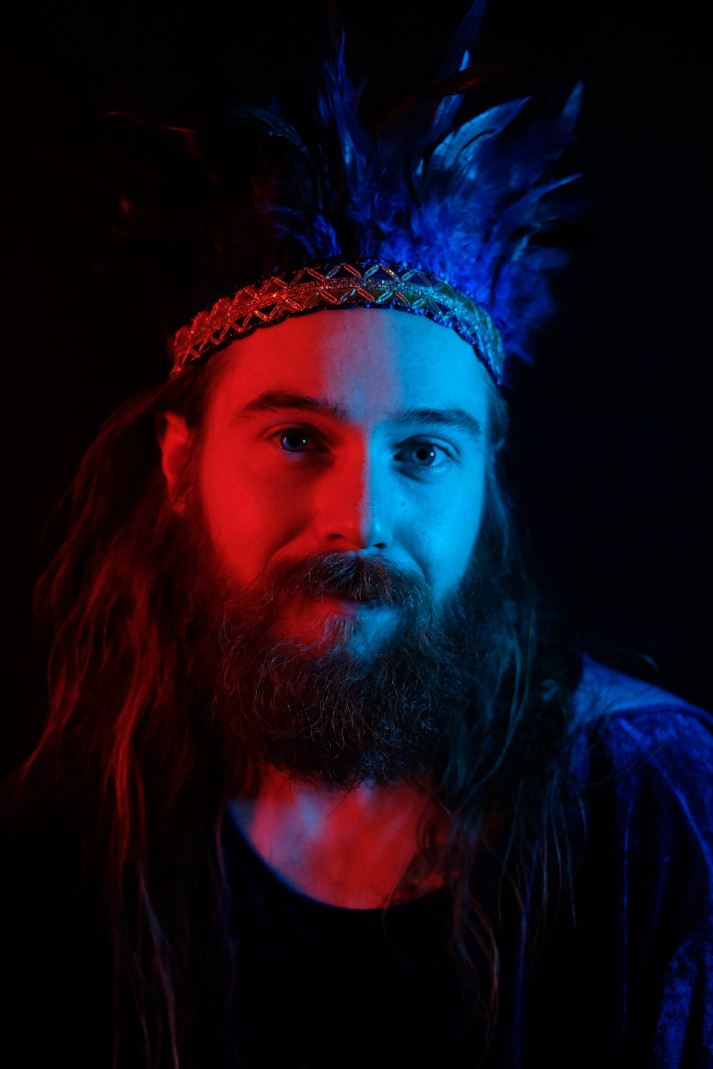 Blue Feather Crown