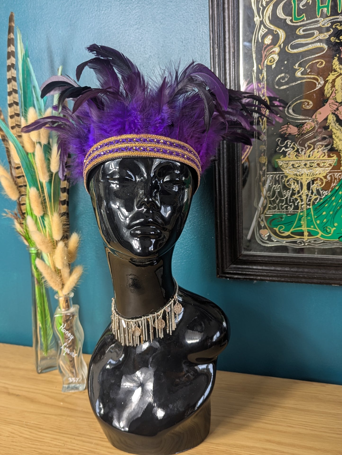Purple Feather Crown