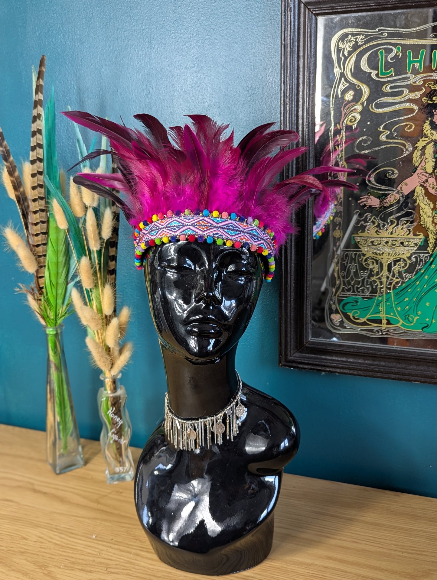 Pink Feather Crown