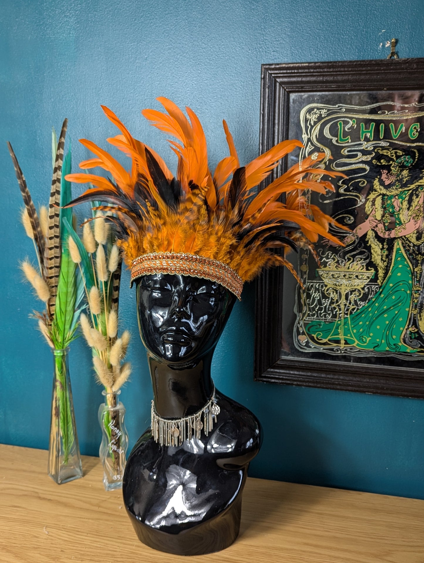 Orange Feather Crown