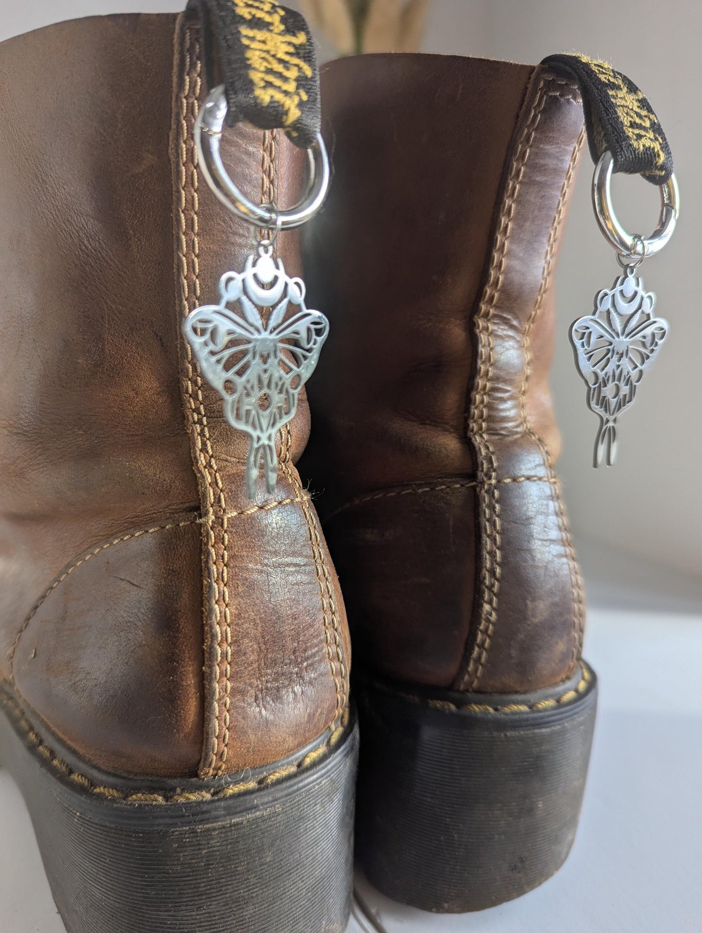 Dr Marten Boot Silver Charm