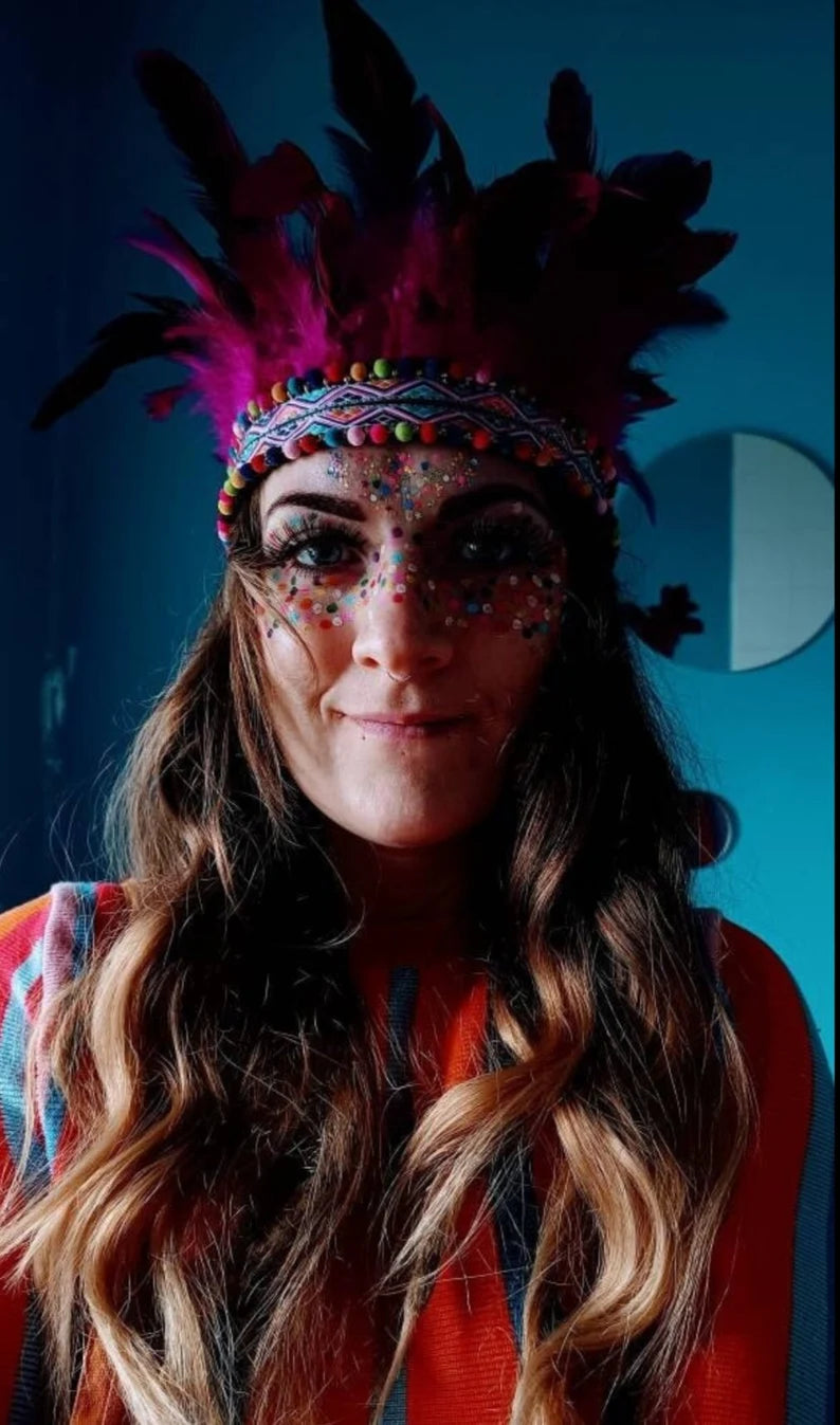Pink Feather Crown