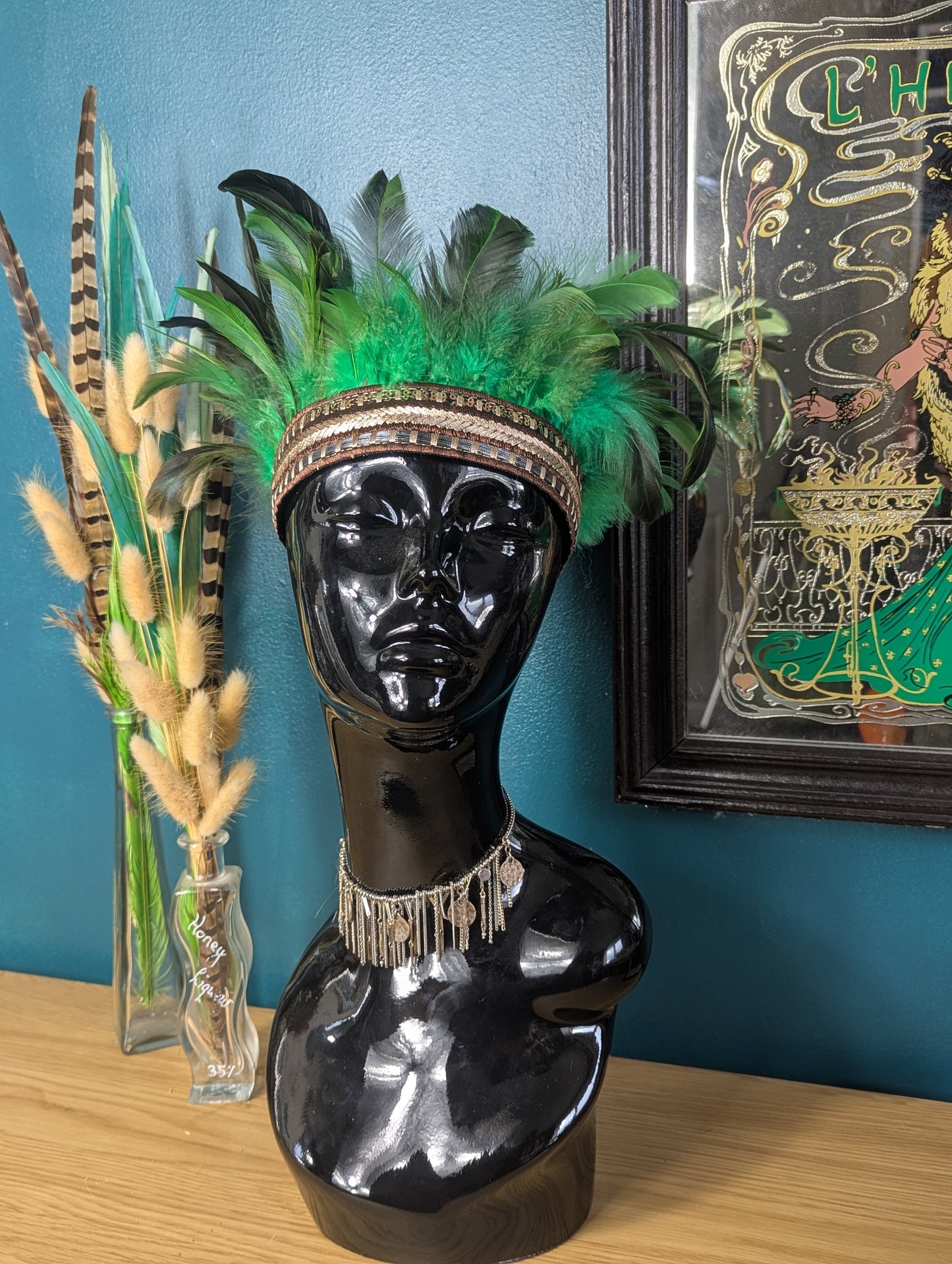 Green Feather Crown