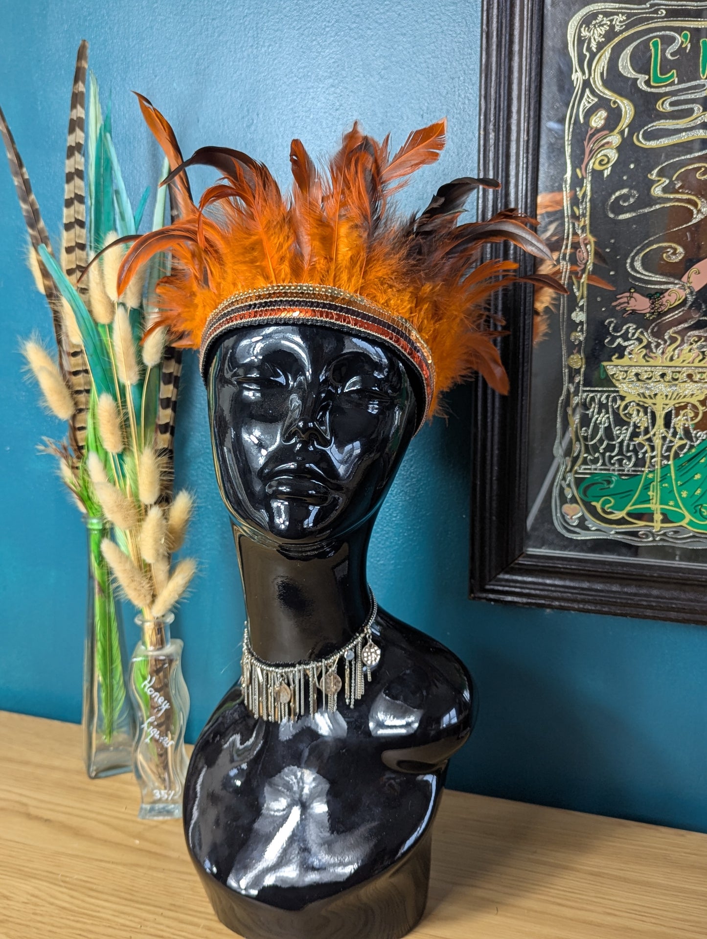 Orange Feather Headdress