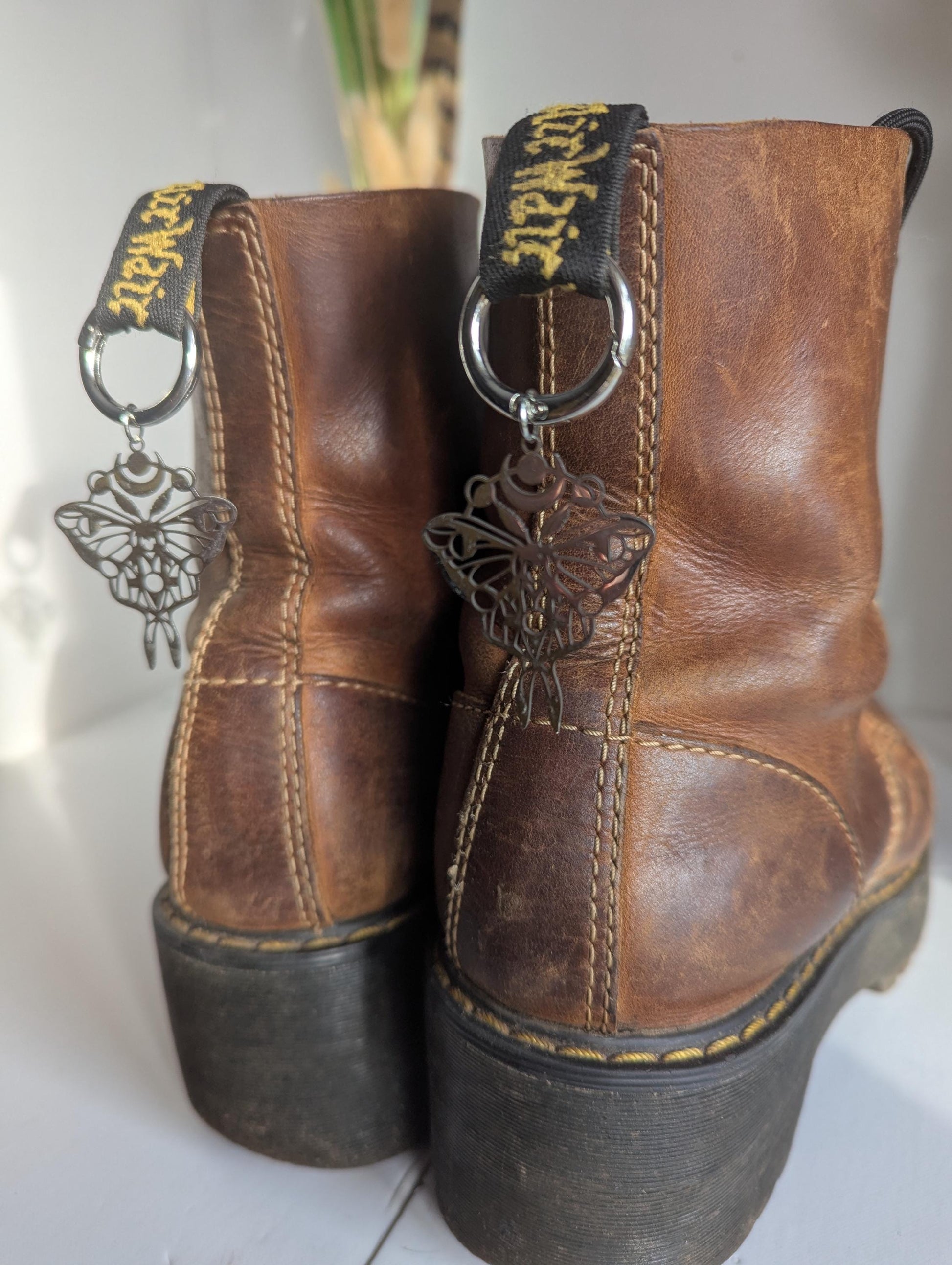 Dr Marten Boot Silver Charm