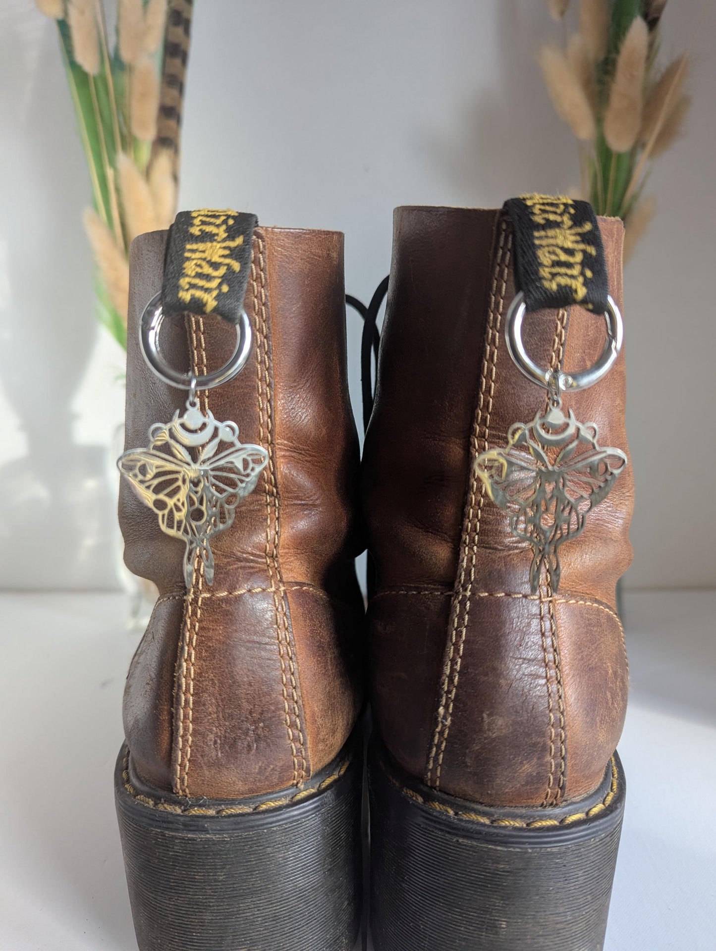 Dr Marten Boot Silver Charm
